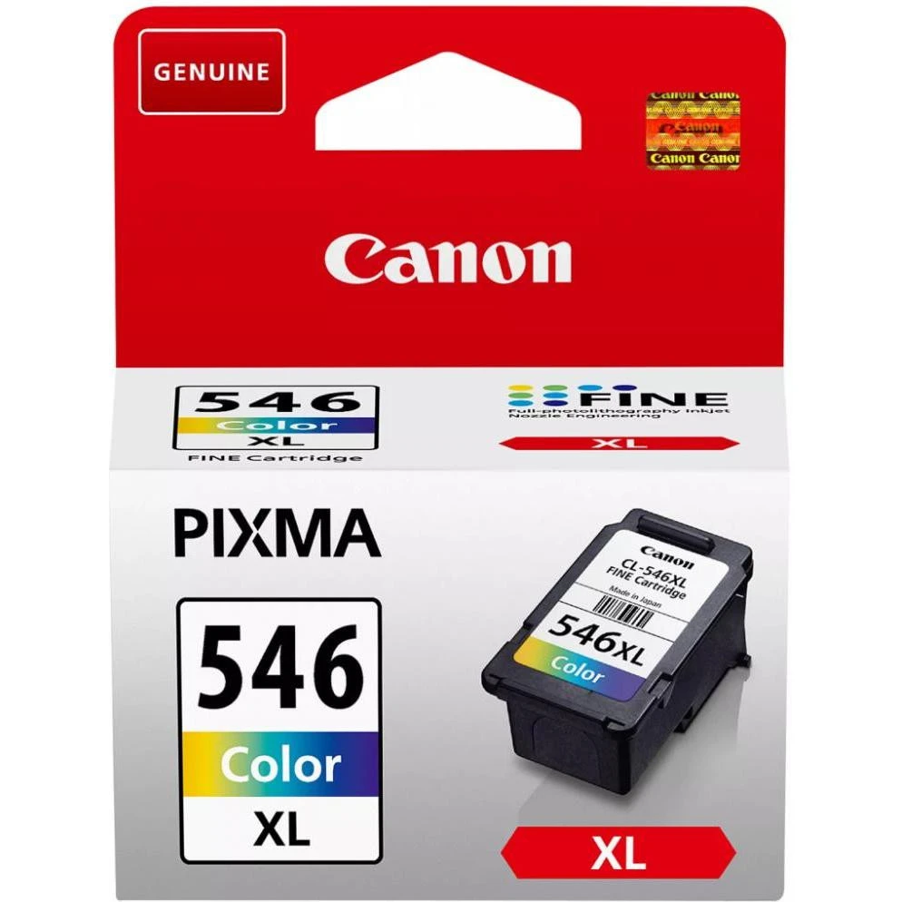 Струменевимй картридж високої місткості з кольоровими чорнилами Canon CL-546XL C/M/Y (8288B001/8288B004)