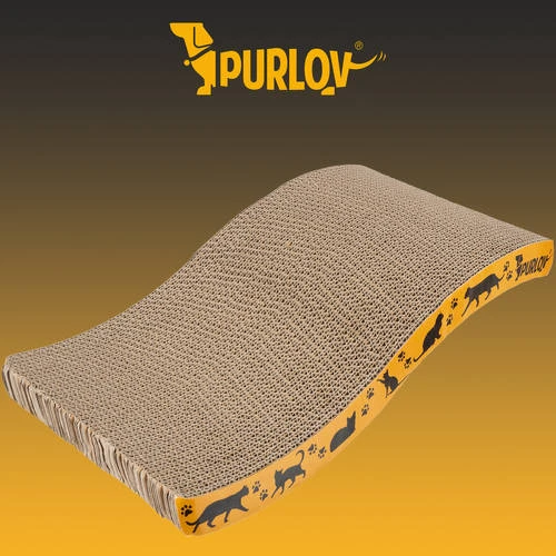 Кігтеточка Purlov з гофрокартону "Хвиля" (23,5х43х7 см) (22037)