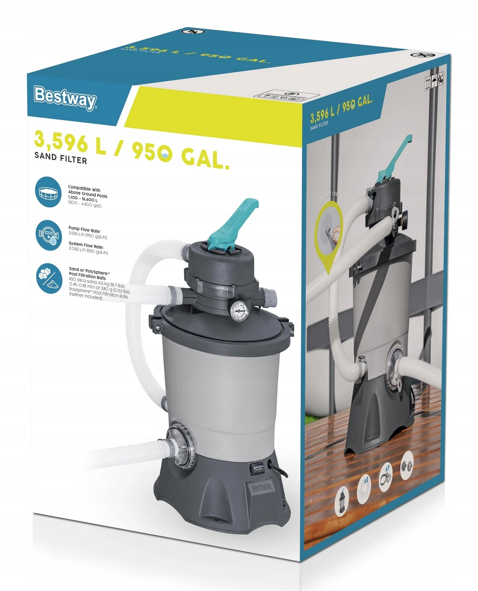 Пісочний фільтр-насос Bestway 58515 (3028 л/год)