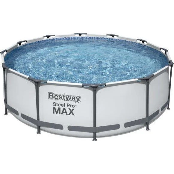 Каркасний басейн 10 в 1 Bestway Steel Pro Max 366 х 100 см з драбиною