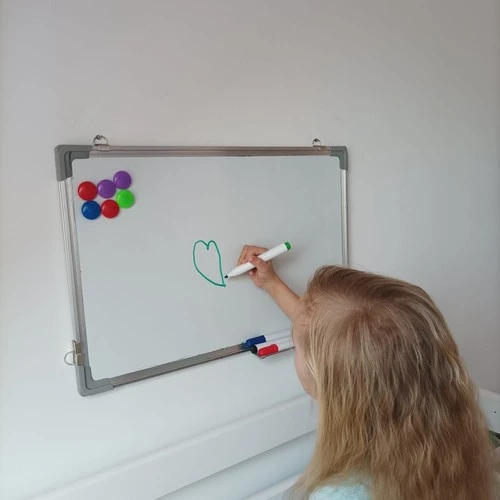 Магнітно-маркерна дошка Maaleo 60x40 см, фліпчарт (сухостираюча) + маркери, магніти, губка (24325)