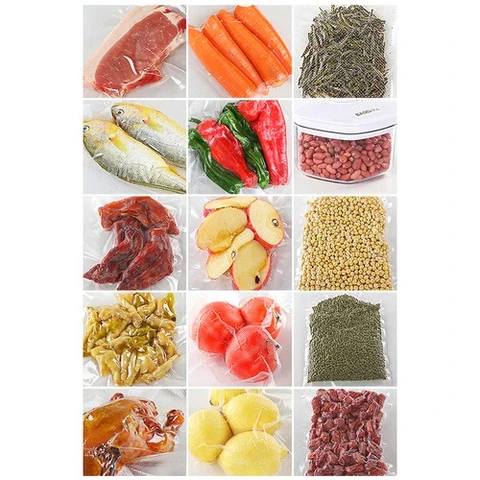 Вакууматор для продуктів з вагою + рулон плівки та 5 пакетів RUHHY 22533  (120Вт, -80kPa)