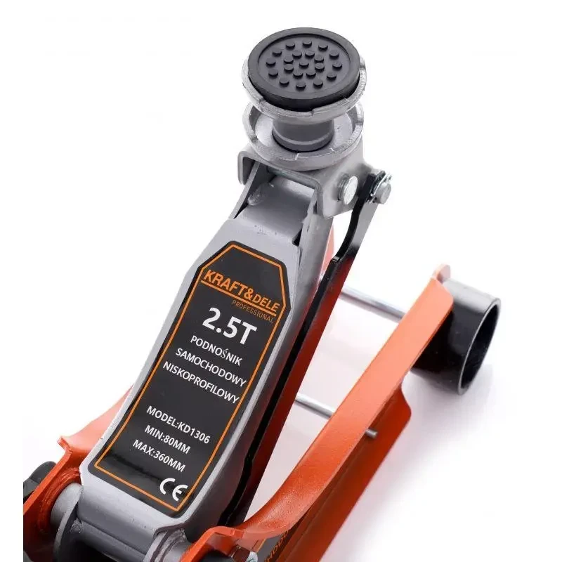 Підкотний низькопрофільний домкрат 80-360 мм 2.5 T kraft&dele KD1306