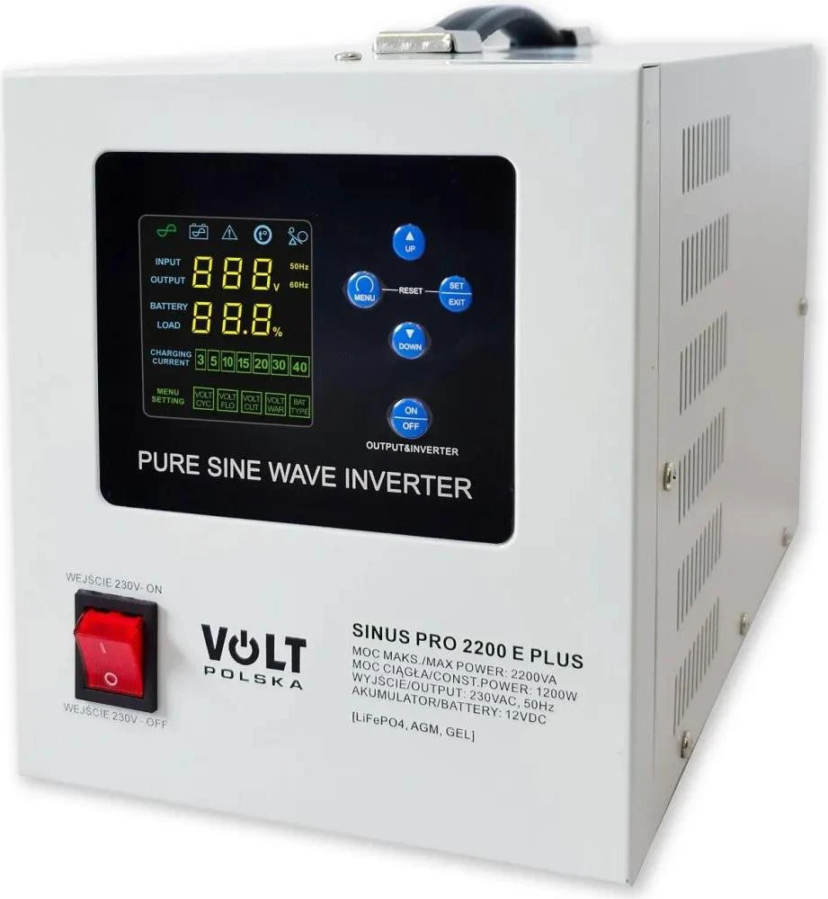 ДБЖ  Volt Polska SINUS PRO 2200 E PLUS LifePo4, AGM, GEL