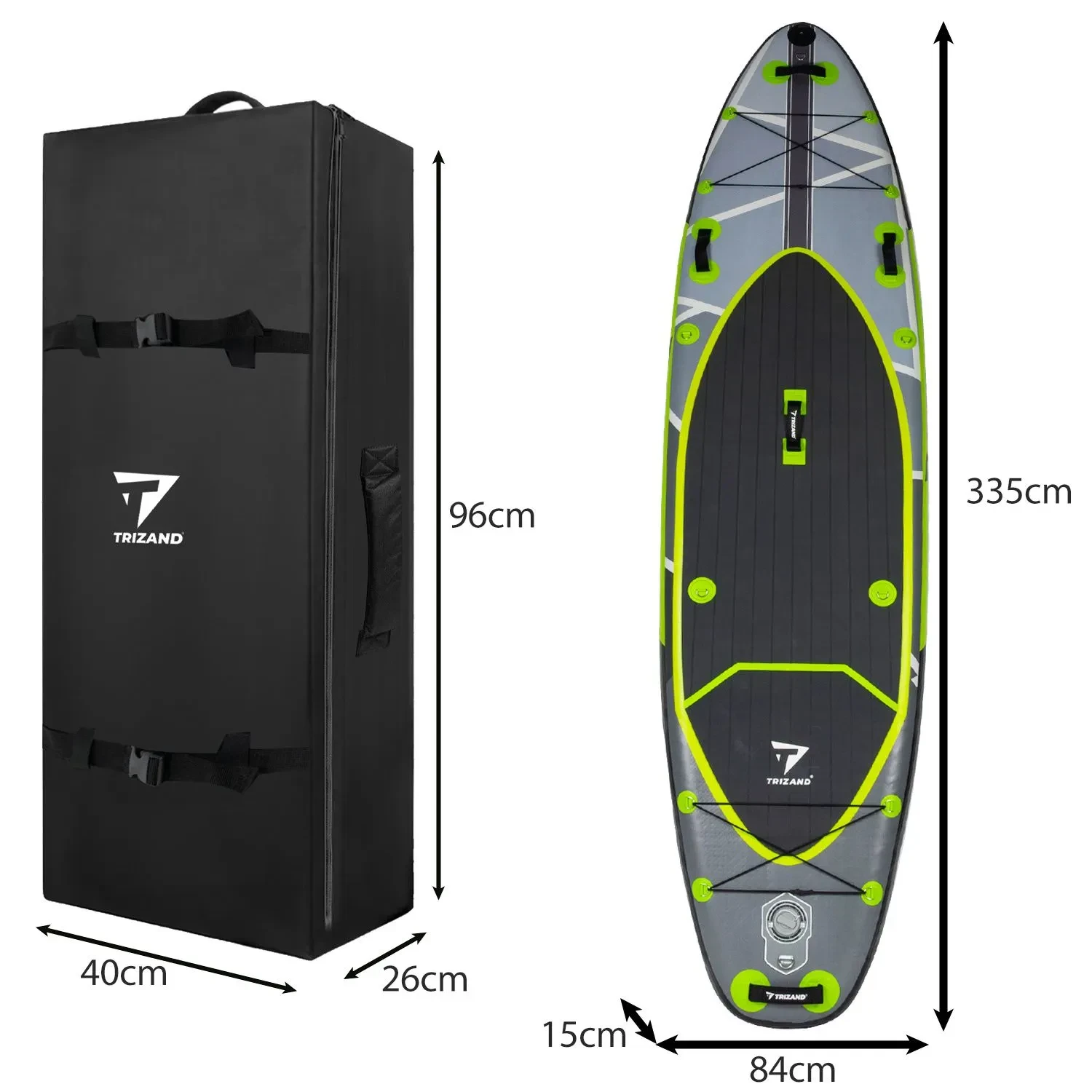 SUP Дошка з веслом Trizand 25260 335 см + аксесуари