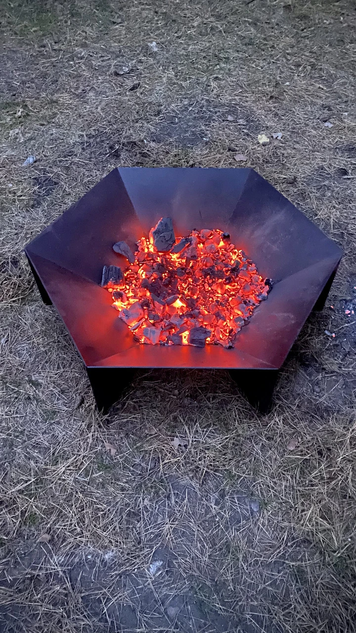Кострова чаша Aura 100х100х30см 4мv сталь