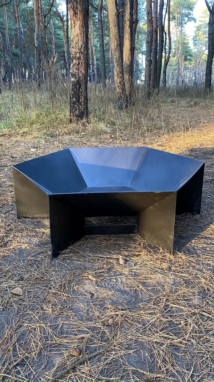 Кострова чаша Aura 100х100х30см 4мv сталь