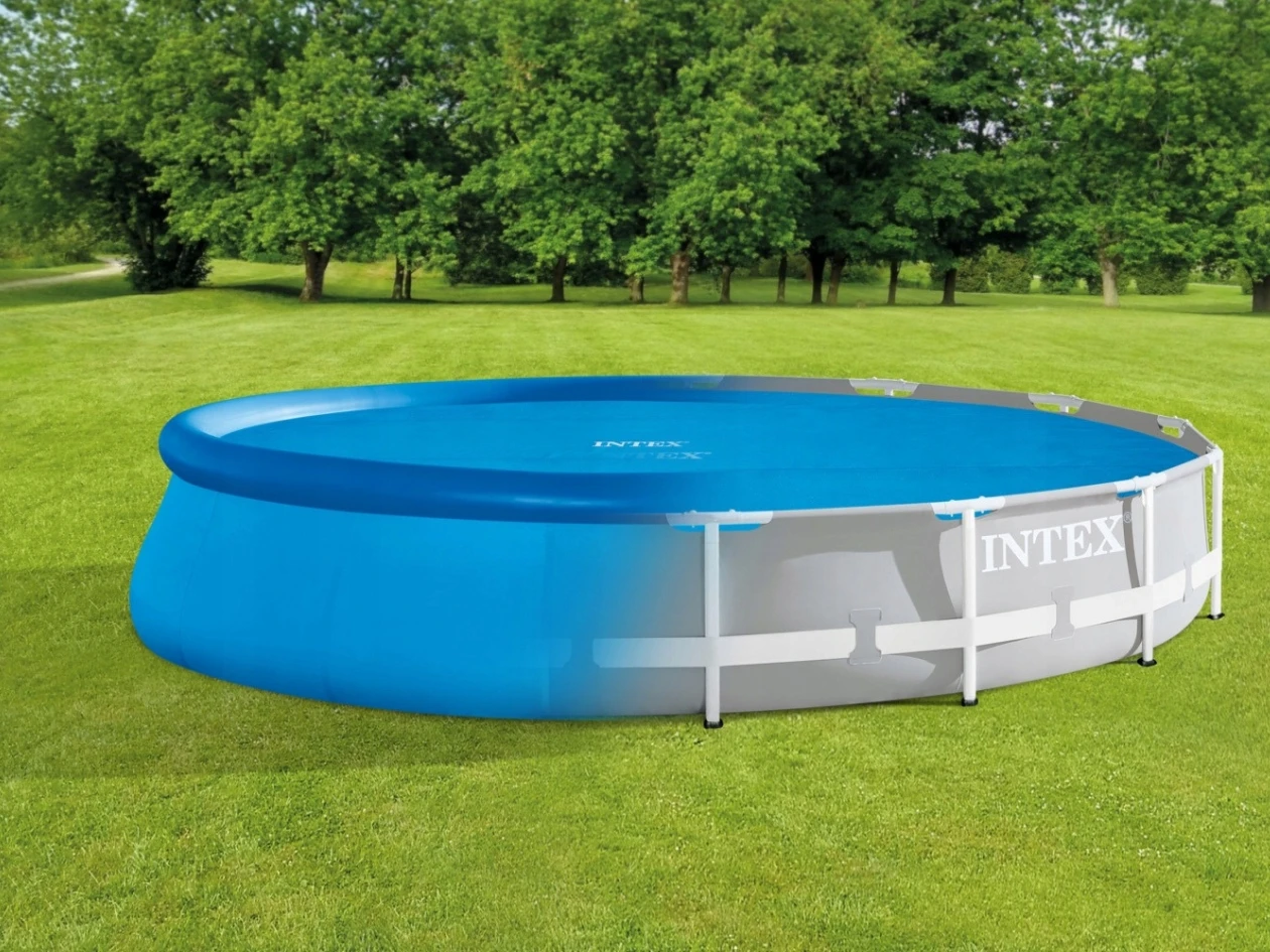 Солярна плівка для круглих басейнів діаметром 457 см  Intex 28013 енергозберігаюче накриття