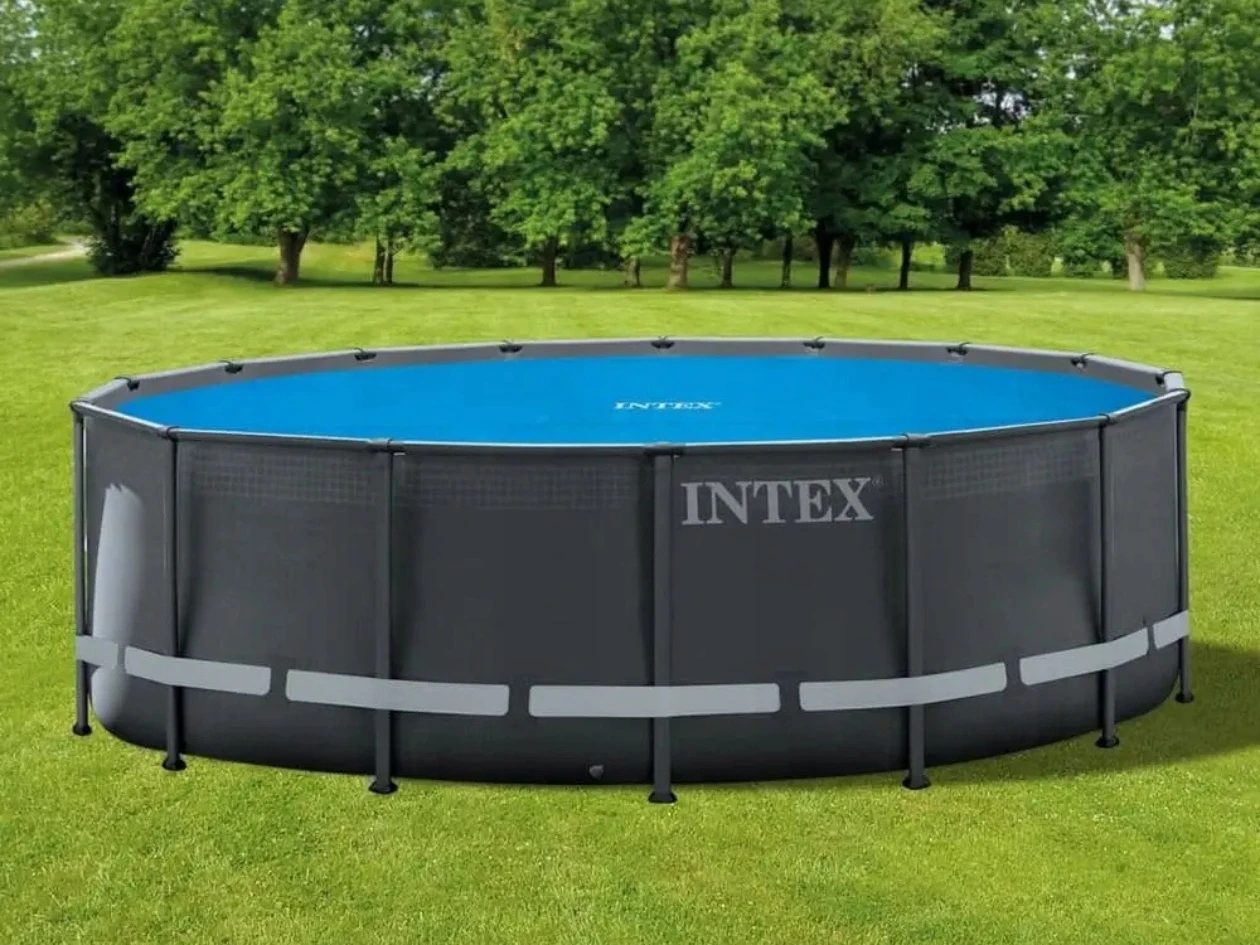 Солярна плівка для круглих басейнів діаметром 457 см  Intex 28013 енергозберігаюче накриття