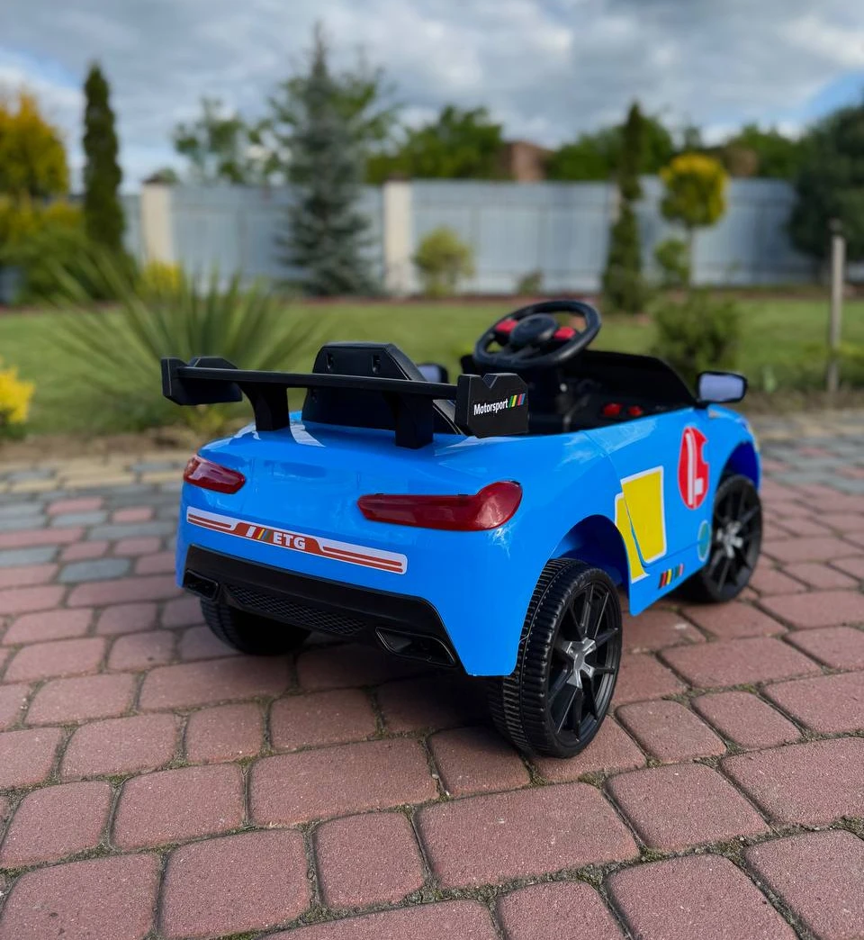 Дитячий спортивний електромобіль-кабріолет «Prima Speedster Cabrio» 6V з пультом (Синій)