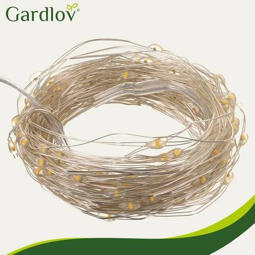 Сонячна гірлянда вулична на 15 м, 150 LED Gardlov LigtMax — Вуличне світлодіодне освітлення, водстійка IP44