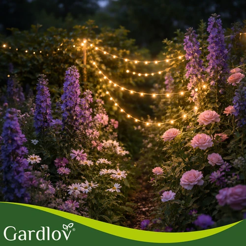 Сонячна гірлянда вулична на 15 м, 150 LED Gardlov LigtMax — Вуличне світлодіодне освітлення, водстійка IP44