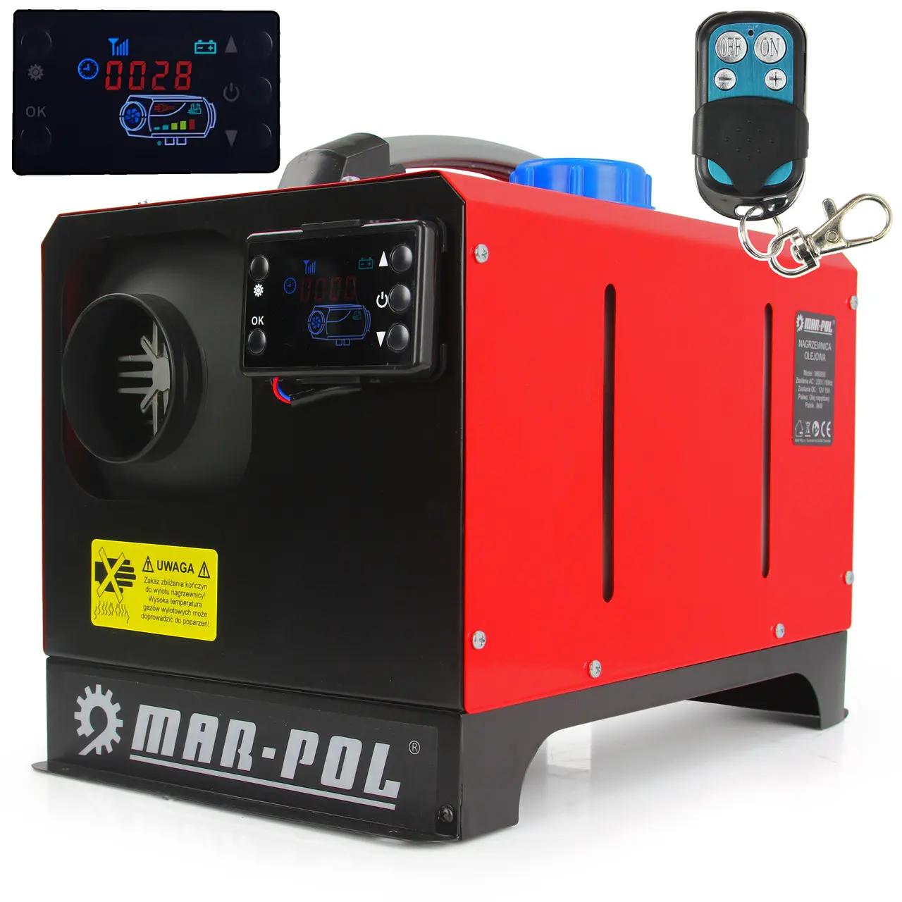Автономний дизельний обігрівач тип Webasto 8 кВт 12/220V MAR-POL 8KW