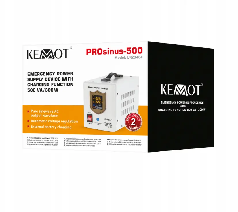ДБЖ Перетворювач напруги KEMOT PROsinus 500 12/230V (500VA/300W) URZ3404