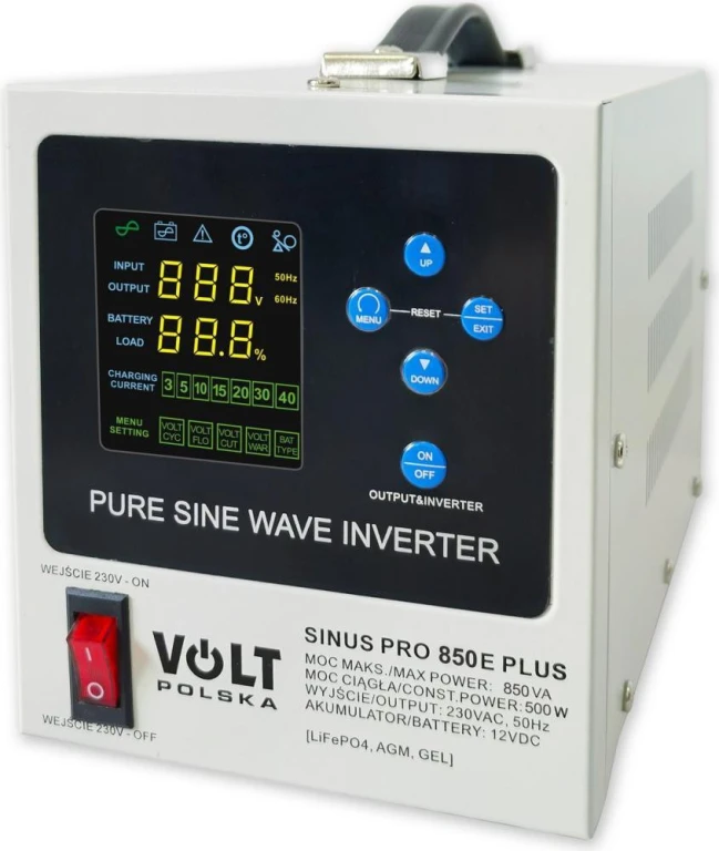 ДБЖ  Volt Polska SINUS PRO 850 E PLUS LiFePo4, AGM, GEL