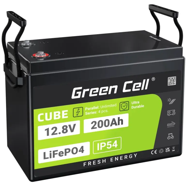 Акумулятор LiFePO4 Green Cell CUBE 12.8V 200Ah 2560Wh