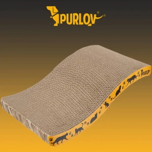 Кігтеточка Purlov з гофрокартону "Хвиля" (23,5х43х7 см) (22037)
