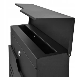 Поштова скринька для листів і газет VERDA SN3680-2 ЧОРНА