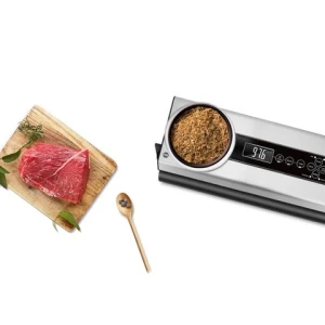 Вакууматор для продуктів з вагою + рулон плівки та 5 пакетів RUHHY 22533  (120Вт, -80kPa)