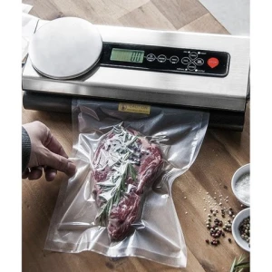 Вакууматор для продуктів з вагою + рулон плівки та 5 пакетів RUHHY 22533  (120Вт, -80kPa)