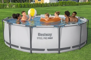 Каркасний басейн 366 x 120 см Bestway 56420 з драбиною, фільтром та тентом (10250 л.)