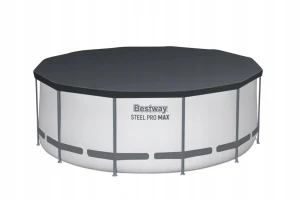 Каркасний басейн 366 x 120 см Bestway 56420 з драбиною, фільтром та тентом (10250 л.)