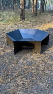 Кострова чаша Aura 100х100х30см 4мv сталь