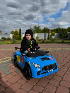 Дитячий спортивний електромобіль-кабріолет «Prima Speedster Cabrio» 6V з пультом (Синій)