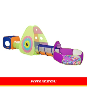 Дитячий намет-тунель + 100 кульок Kruzzel MAX 5 в 1 — Ігровий комплекс та сухий басейн