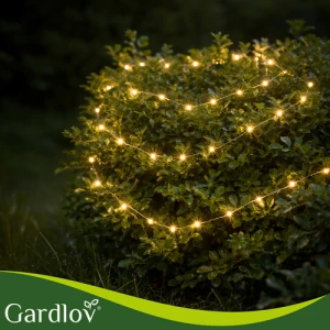 Сонячна гірлянда вулична на 15 м, 150 LED Gardlov LigtMax — Вуличне світлодіодне освітлення, водстійка IP44
