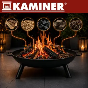 Підвісний садовий гриль-тринога KAMINER 167 см із чашею-вогнищем та нержавіючою решіткою 58 см